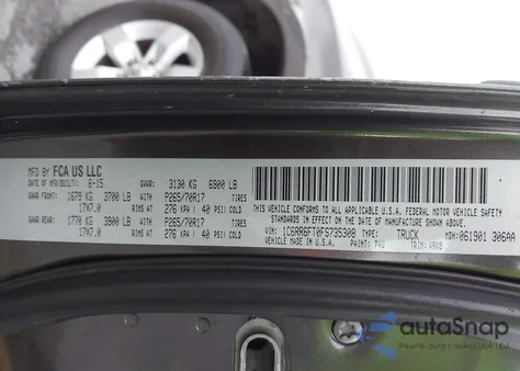 2015 Ram 1500 Tradesman from USA, damaged, VIN 1C6RR6FT0FS735308